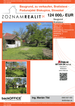 Druck - Immobilien der Slowakei