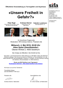 Einladung zur Veranstaltung in Solothurn herunterladen