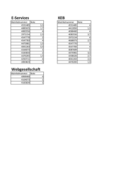 E-Services KEB Webgesellschaft