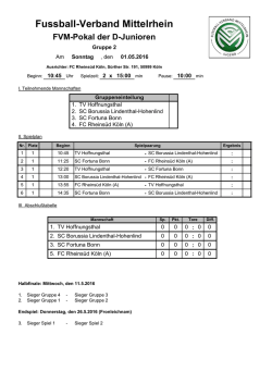 Fussball-Verband Mittelrhein FVM-Pokal der D