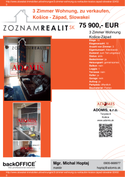 Druck - Immobilien der Slowakei