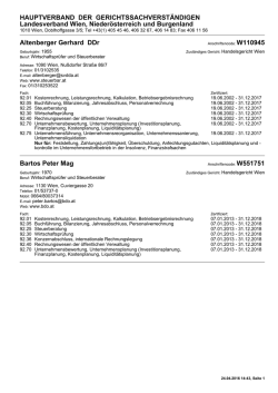 Druckansicht - Hauptverband