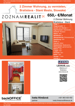 Druck - Immobilien der Slowakei