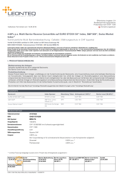 4.60% p.a. Multi Barrier Reverse Convertible auf EURO STOXX 50
