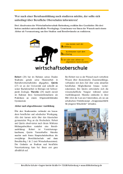 Ihrer Geschichte - Berufliche Schule Rottenburg