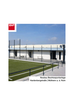 Neubau Bezirkssportanlage Hardenbergstraße | Mülheim a. d. Ruhr