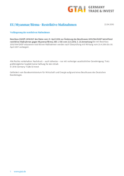 GTAI - EU Customs & Trade News