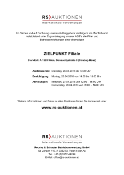 Infoblatt - Roucka & Schuster Betriebsverwertung GmbH