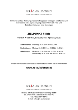 Infoblatt - Roucka & Schuster Betriebsverwertung GmbH