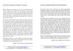 J&eacute;sus doit-il vraiment partir ? Regard sur l`Ascension