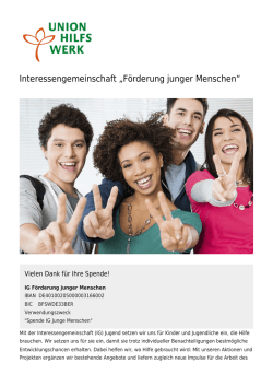 Interessengemeinschaft „Förderung junger