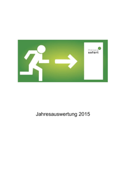 Jahresbericht 2015 - Therapie Sofort M&uuml;nchen