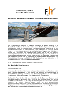 Kanzler - Fachhochschule Flensburg