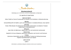 Page 1 BUSineSSIUnCh Wochentags Uon 11:30 Uhr bis 14:30 Uhr