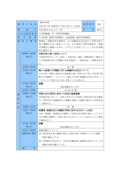 講 習 の 名 称 講 習 番 号 B-1 開 催 日 平成 28 年 8 月 4 日（木） 定 員
