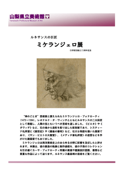 ミケランジェロ展 - 山梨県立美術館