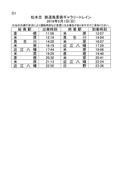 松本忠鉄道風景画ギャラリートレイン 5月運行予定
