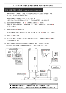 エコキュート・電気温水器 濁り水が出た時の対処方法