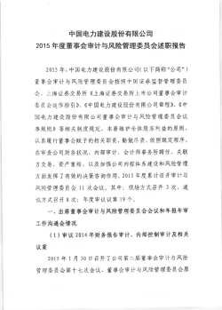 中国屯力建没股紛有限公司 2015年度董事会申汁埼