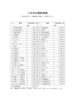 三木市公契約条例