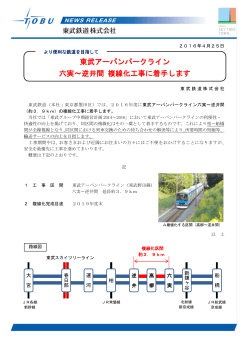 東武アーバンパークライン 六実～逆井間 複線化工事に着手し