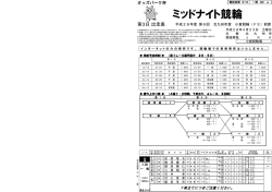 前夜版出走表PDF（1面）をダウンロード