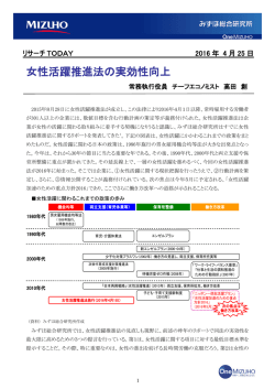 女性活躍推進法の実効性向上