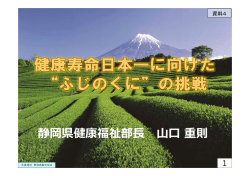 資料4 山口静岡県健康福祉部長提出資料 分割版1 (PDF形式：838KB)