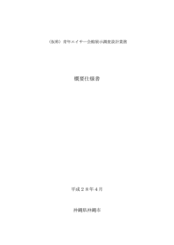 概要仕様書 - 沖縄市