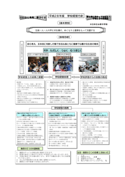 H28学校経営方針(PDF形式 371キロバイト)