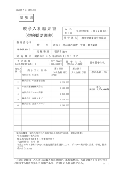 ポスター掲示場の設置・管理・撤去業務