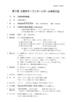 要項・申込み