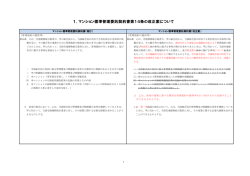 マンション標準管理委託契約書コメント