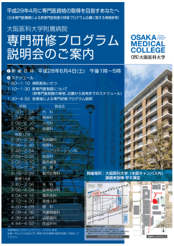 開催場所：大阪医科大学（本部キャンパス内） 講義実習棟 学Ⅱ講堂