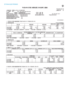 平成28年3月期 決算短信〔日本基準〕