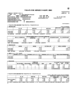 第34期決算短信（連結）を掲載しました （pdfファイル：903kb）