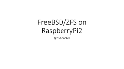 FreeBSD/ZFS on RaspberryPi2