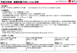 平成 28年度 英国市場 訪日プロモーション方針