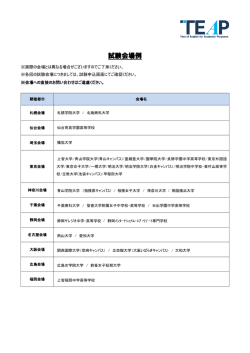 TEAP試験会場例
