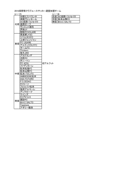 加盟チーム - 長野県クラブユースサッカー連盟 オフィシャルサイト