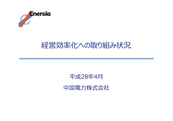 経営効率化への取り組み状況