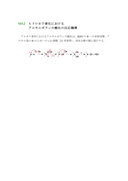 ウェブS15.2 ヒドロホウ素化におけるアルキルボランの酸化の反応機構