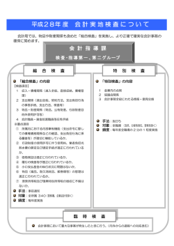 H28年度会計実地検査について [PDFファイル／106KB]