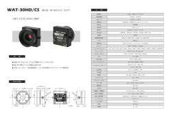 WAT-30HD/CS 超小型・HD-SDI カラーカメラ 小型でフル HD 1920