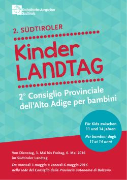 Flyer [PDF 943 KB] - Südtiroler Landtag