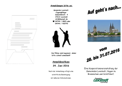 Flyer und Anmeldung Köln 2016