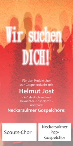 Helmut Jost - Scouts-Chor