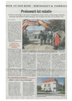 Bochum, 12.05.2012 WAZ Ausgabe 5.05.2012 - Markus-Bau