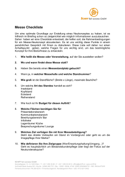 Checkliste anfordern - Schiff fair success GmbH
