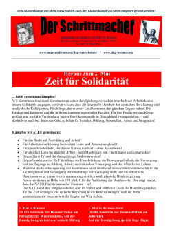 Zeit für Solidarität - Deutsche Kommunistische Partei